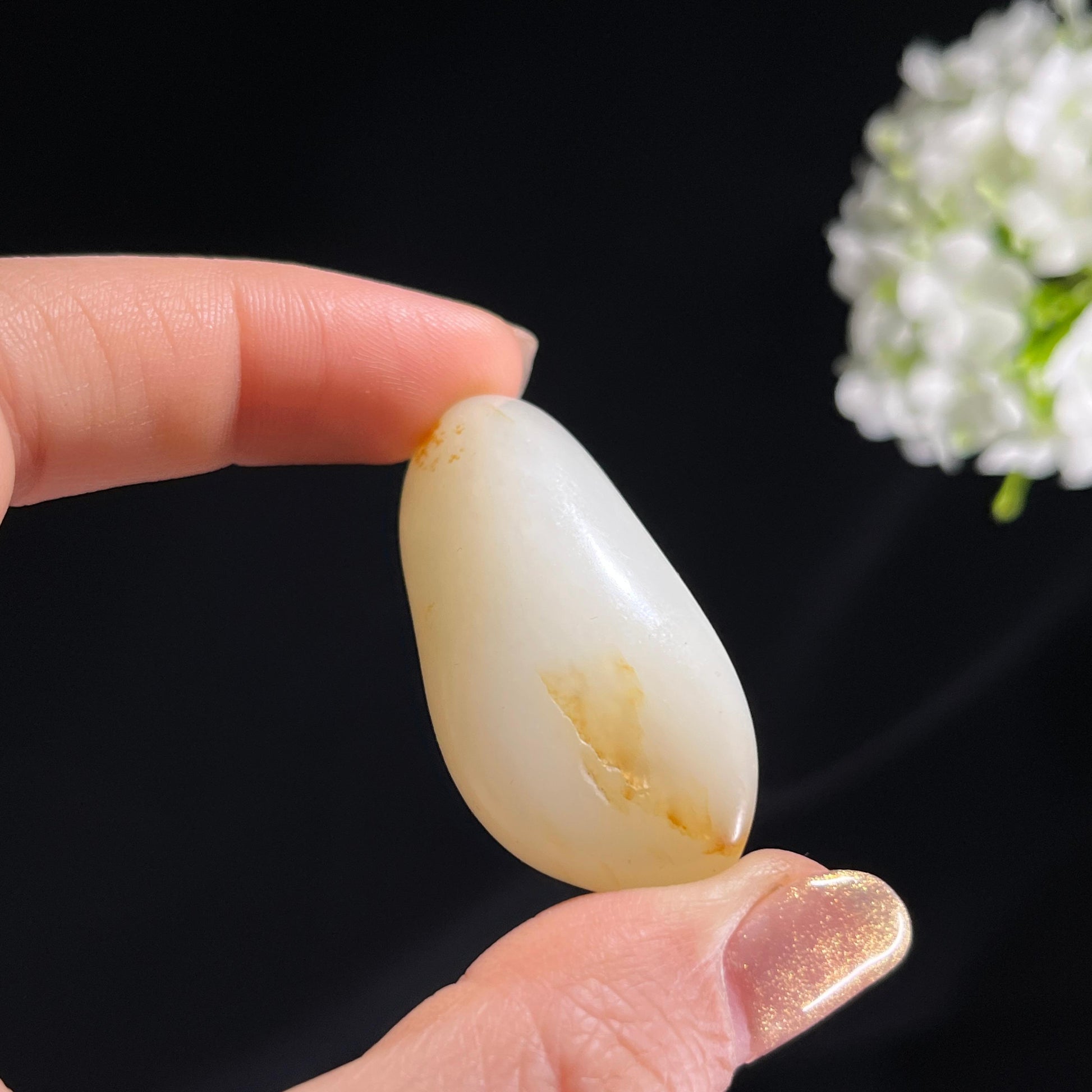 和田一级白玉洒金皮籽料原石（yc298012）