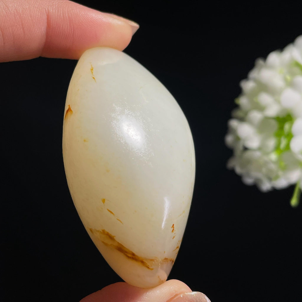 和田玉白玉洒金皮“晴雪流金”籽料原石（yc308540）