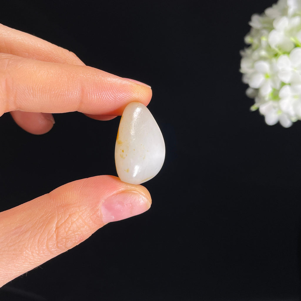 和田玉一级白“一点金芒”洒金皮籽料（yc332442）