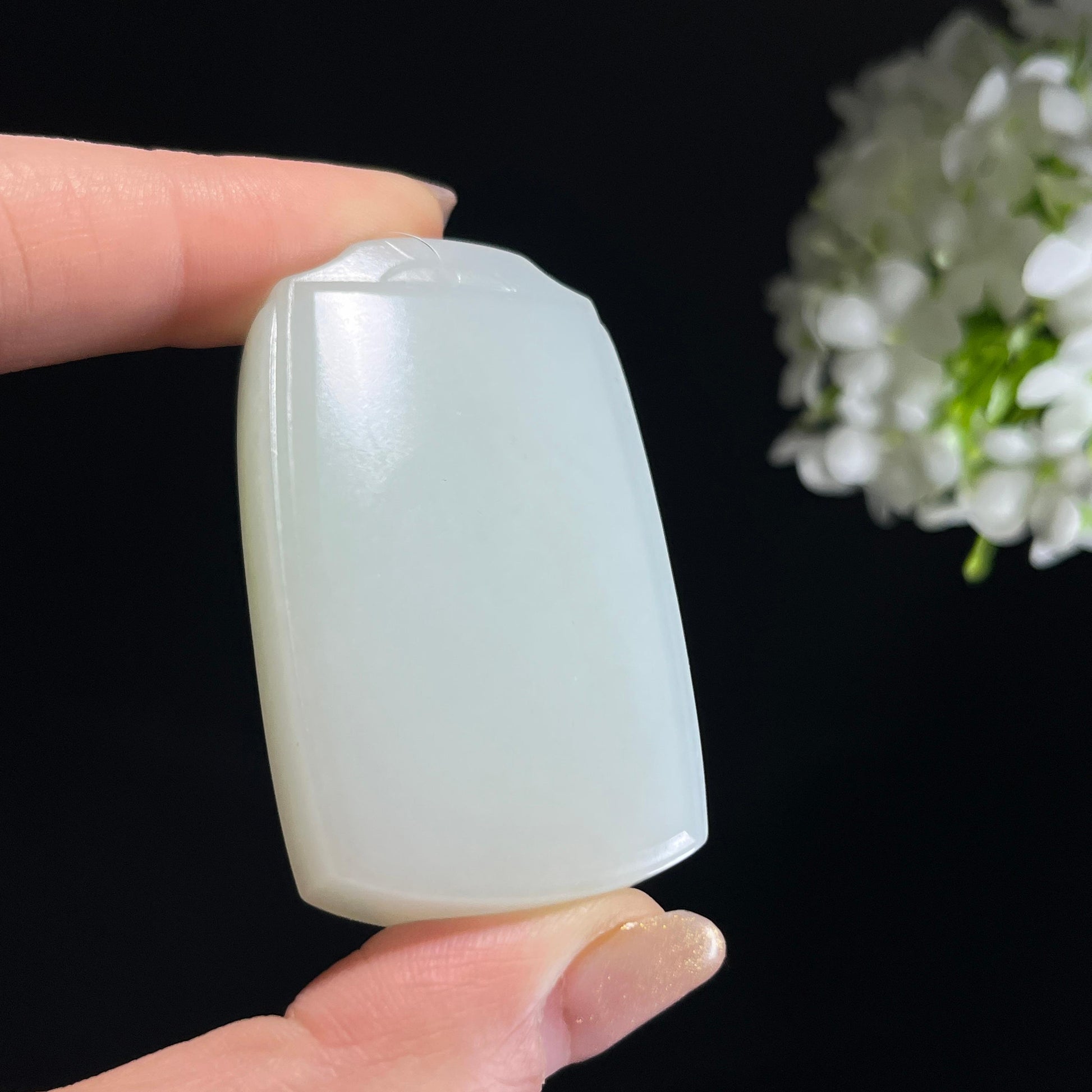 和田玉白玉“玉骢轻驰”马雕刻挂件（yc346413）