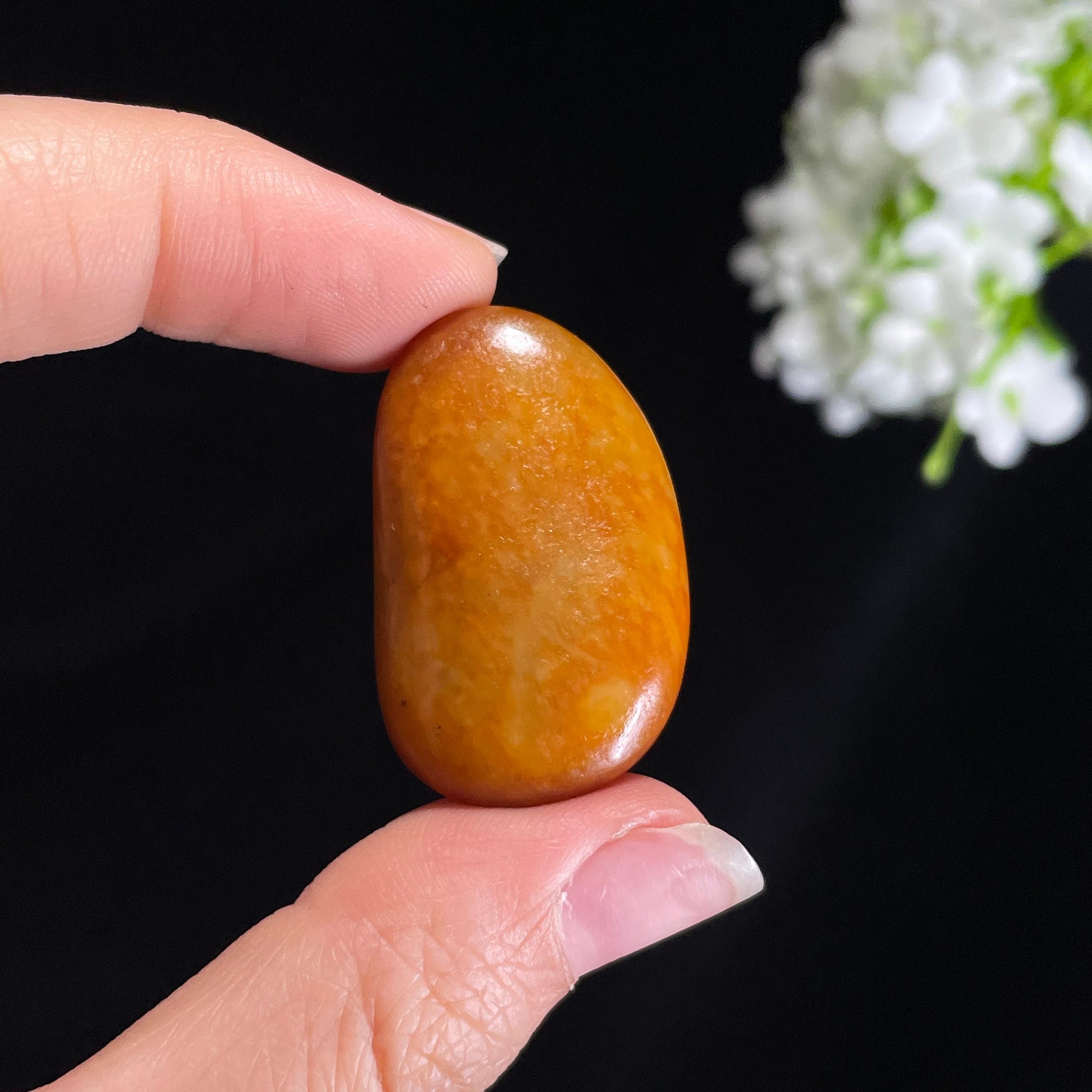 新疆天然和田玉“金珀蜜语”黄沁籽料（yc416626）