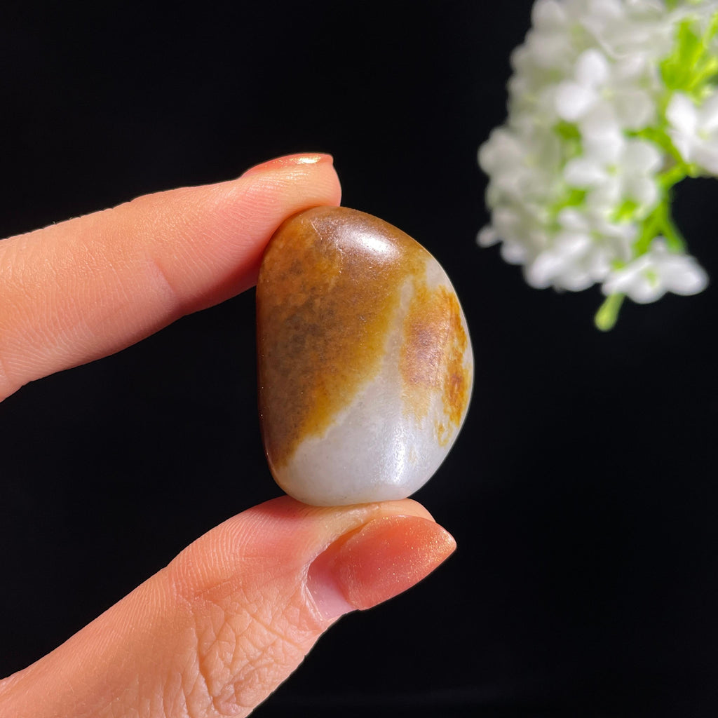 新疆天然和田玉黑红皮籽料（yc403812）