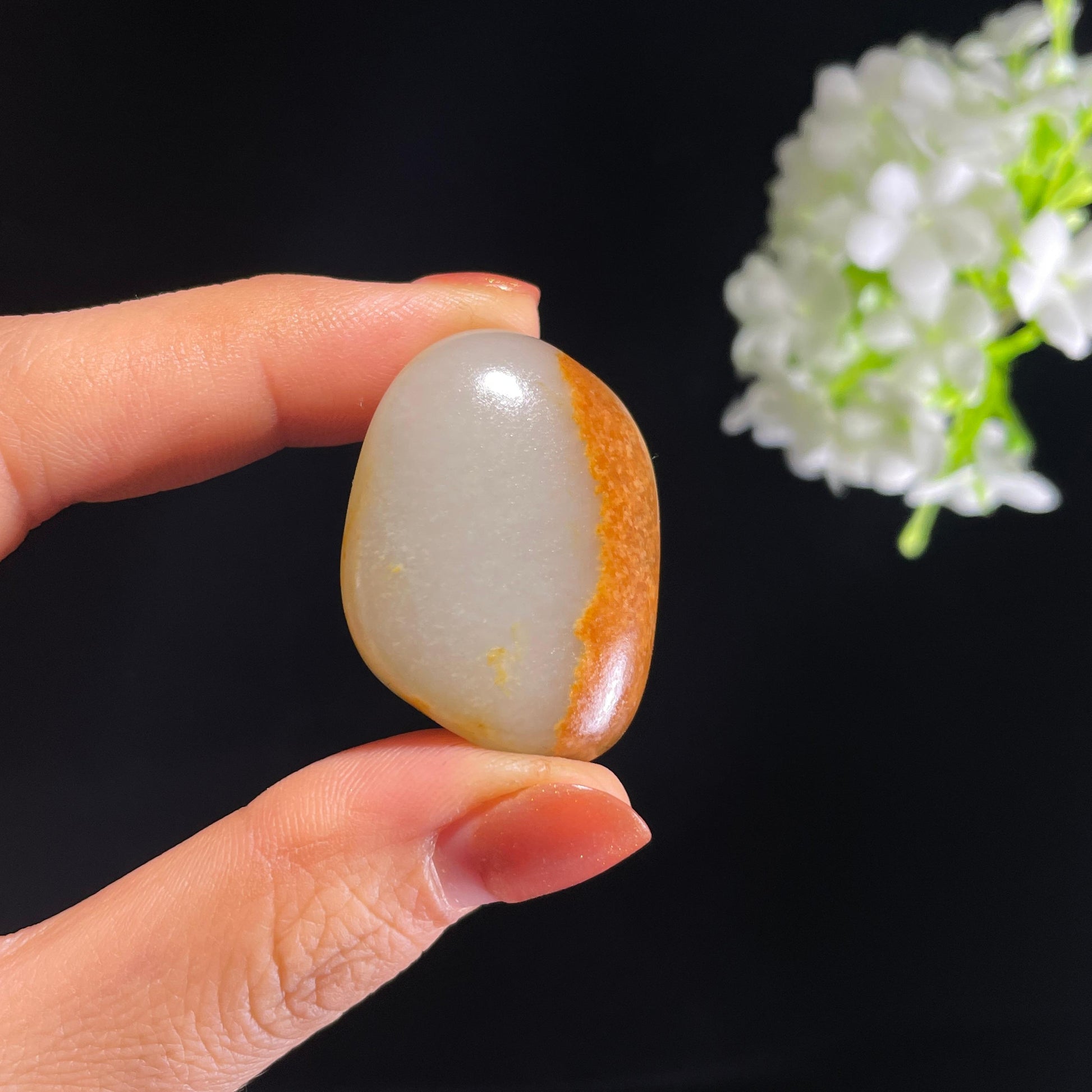 新疆天然和田玉聚红皮籽料（yc403731）