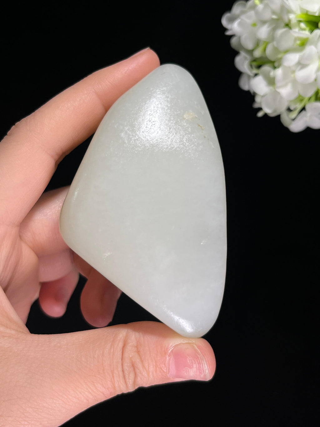 和田玉白玉籽料原石手把件（yc258659）