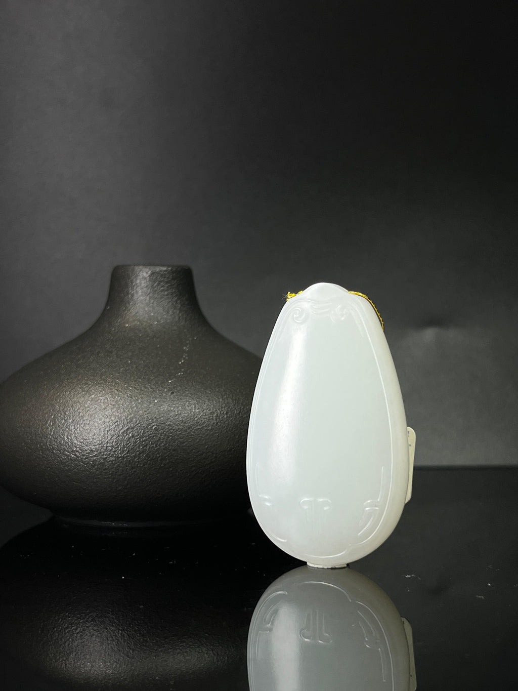 和田玉白玉无事牌（yc241011）