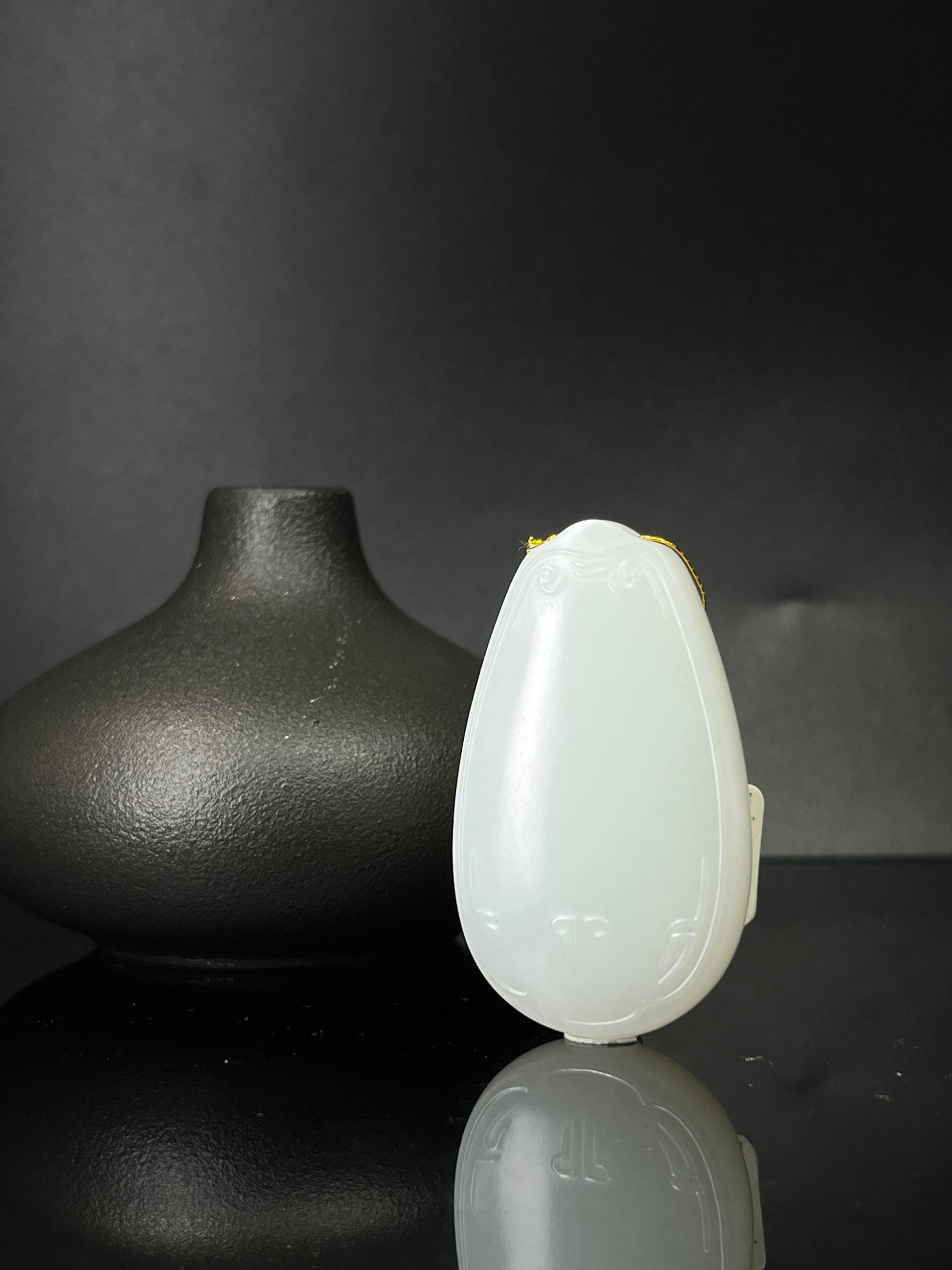 和田玉白玉无事牌（yc241011）