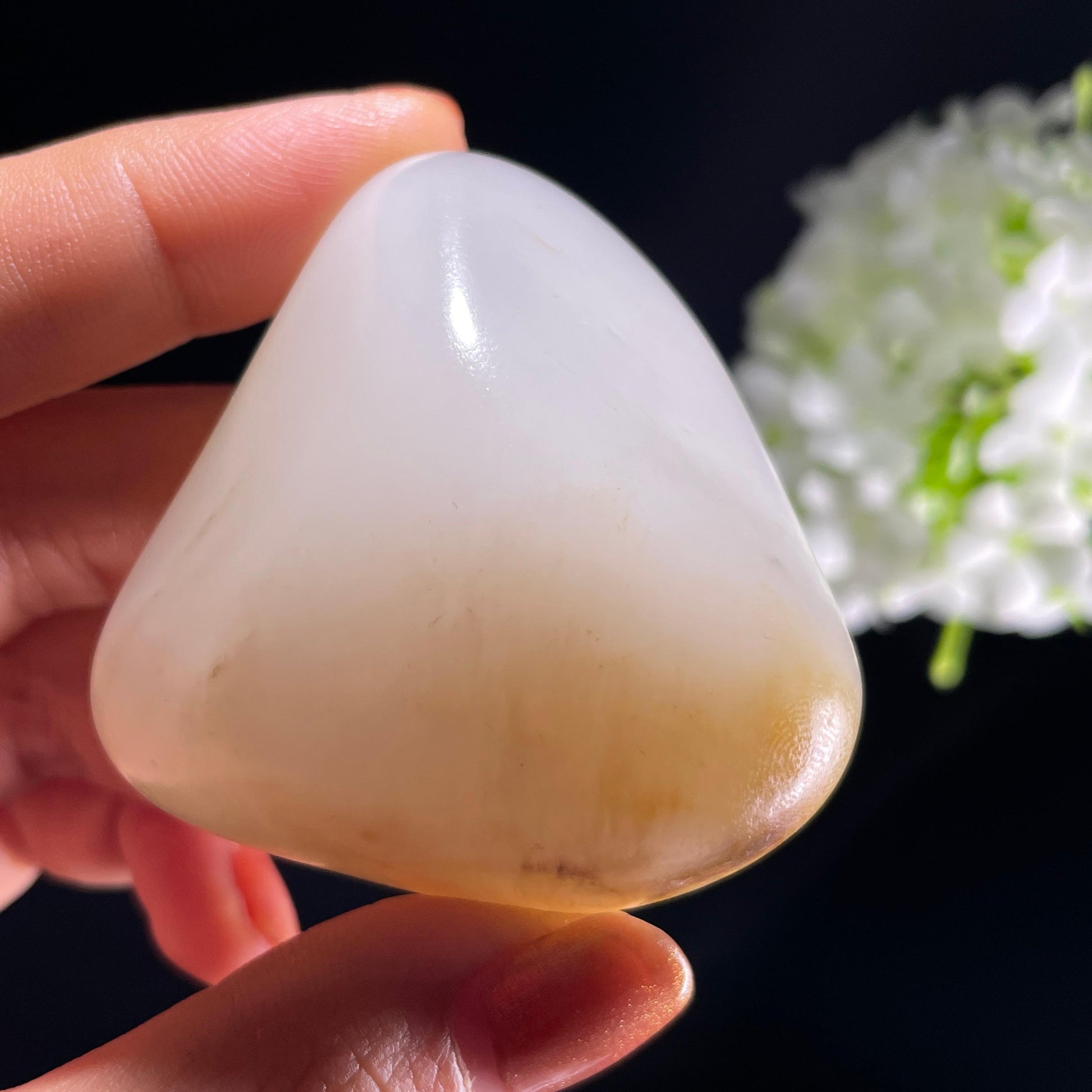 和田玉白玉“云阶月地”洒金皮籽料（yc392628）