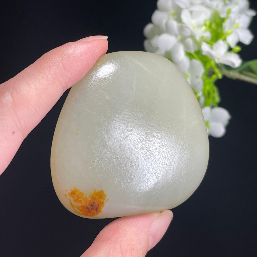 和田玉青白玉“金痕入梦”洒黄皮籽料（yc316445）