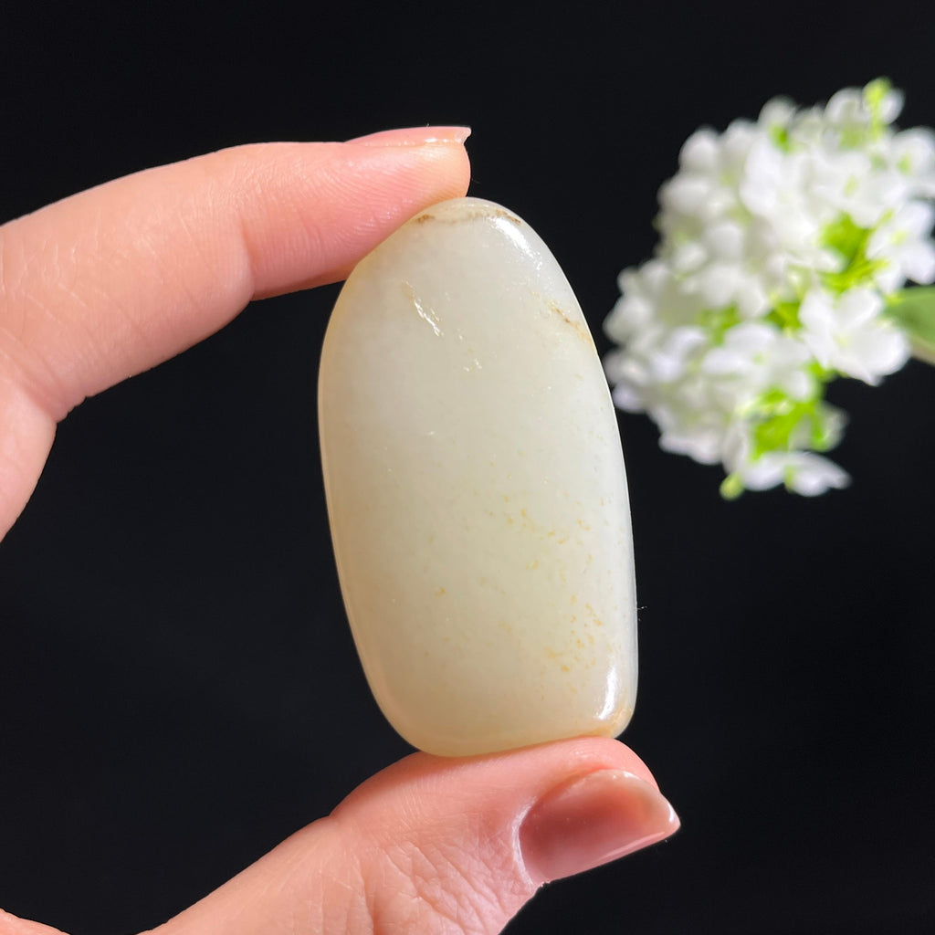 新疆天然和田玉“玉璞金纱”洒金皮籽料原石（yc281573）