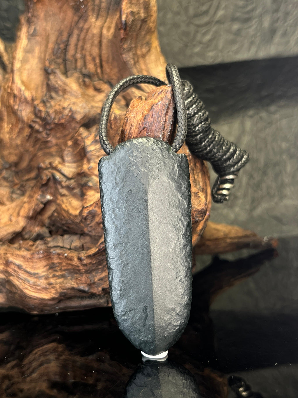 新疆和田玉黑青龙头吊坠（yc226338）