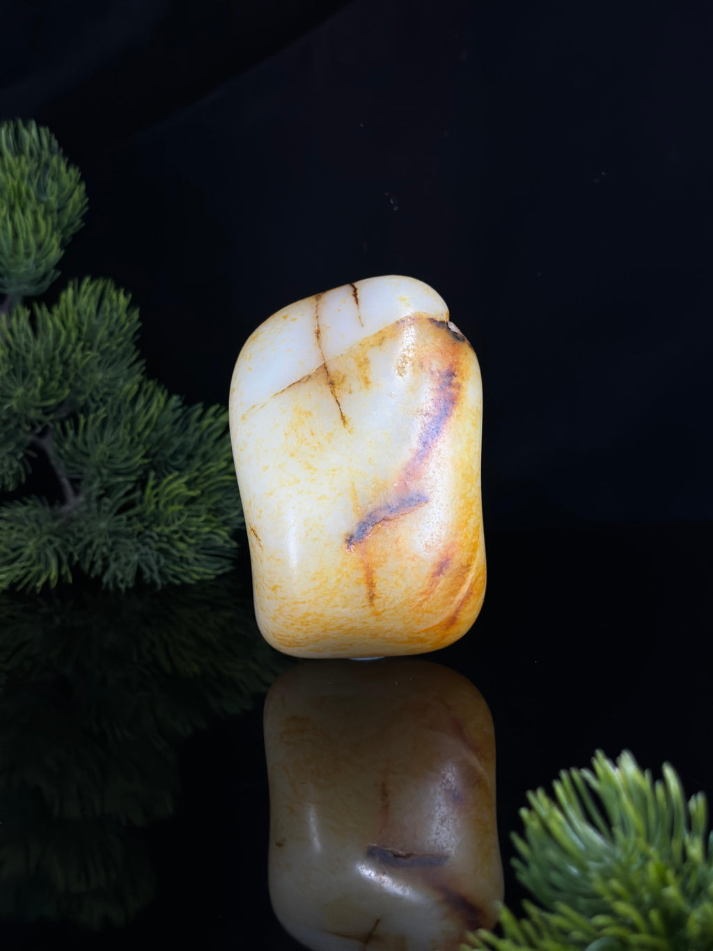 新疆天然和田玉白玉通体洒金皮籽料（yc471611）