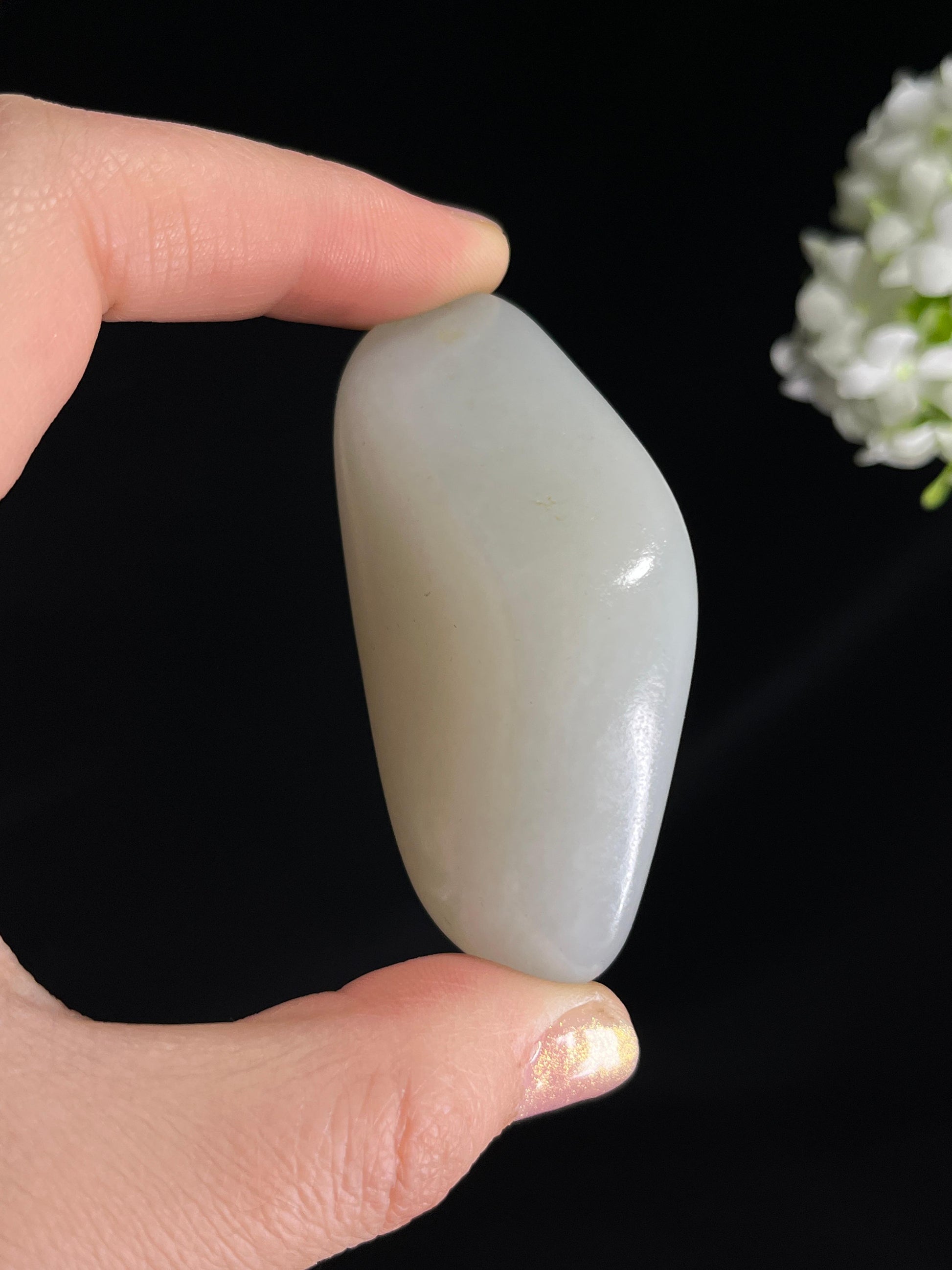 和田玉光白籽料原石（yc265675）