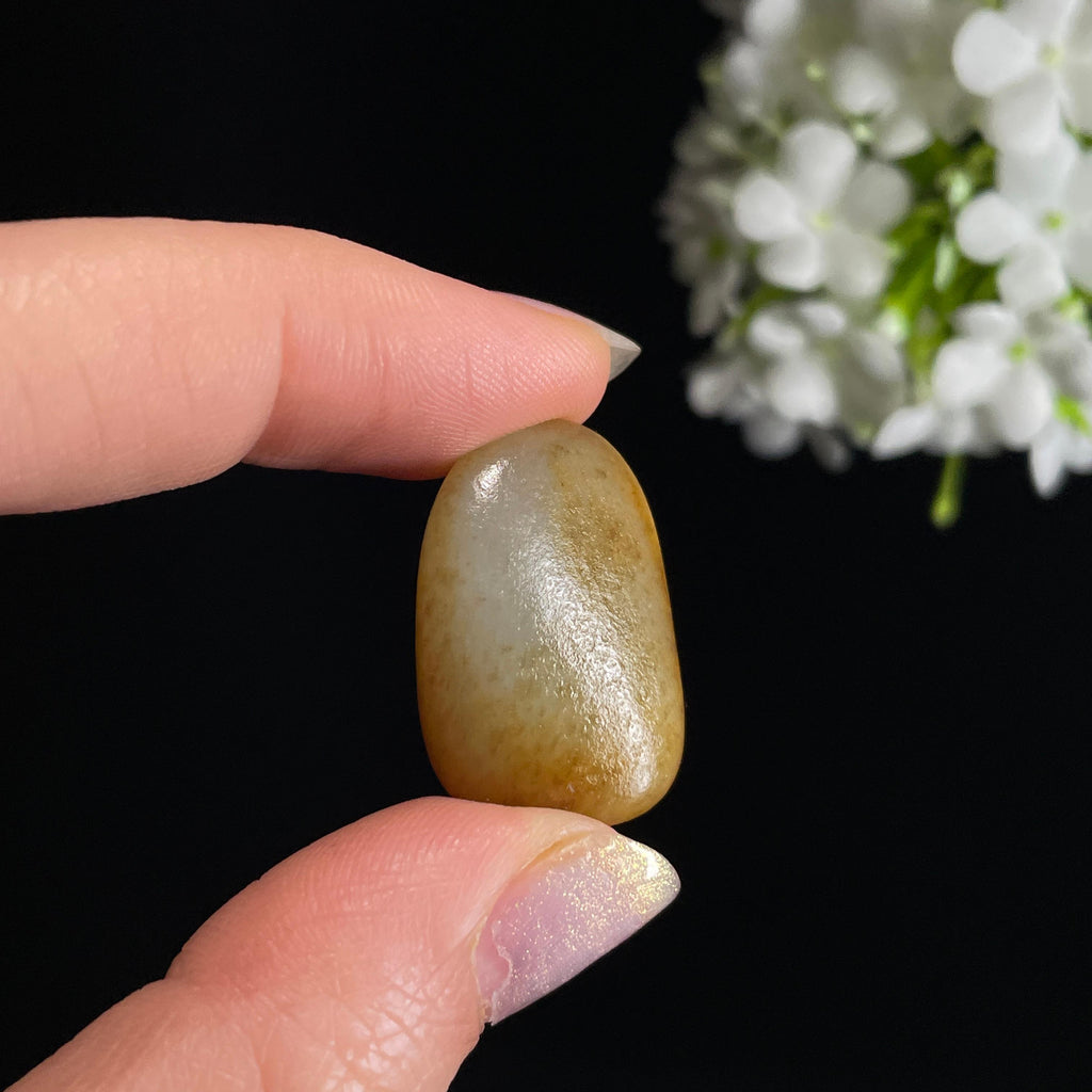 和田玉青白玉“琥珀松脂”秋梨皮籽料（yc329099）