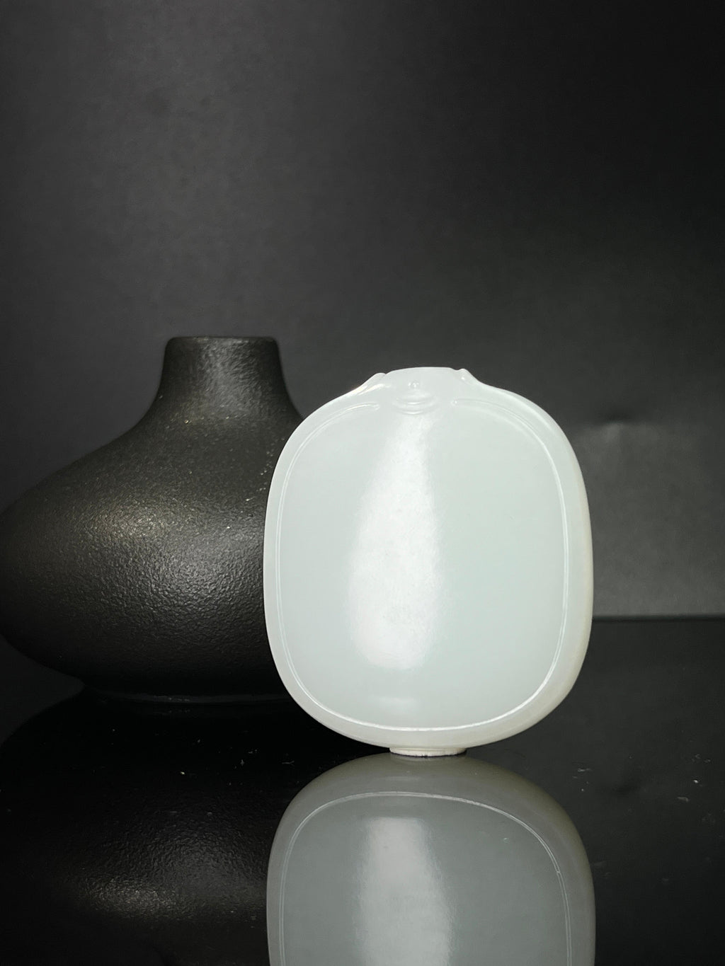 和田玉白玉无事牌（yc241014）