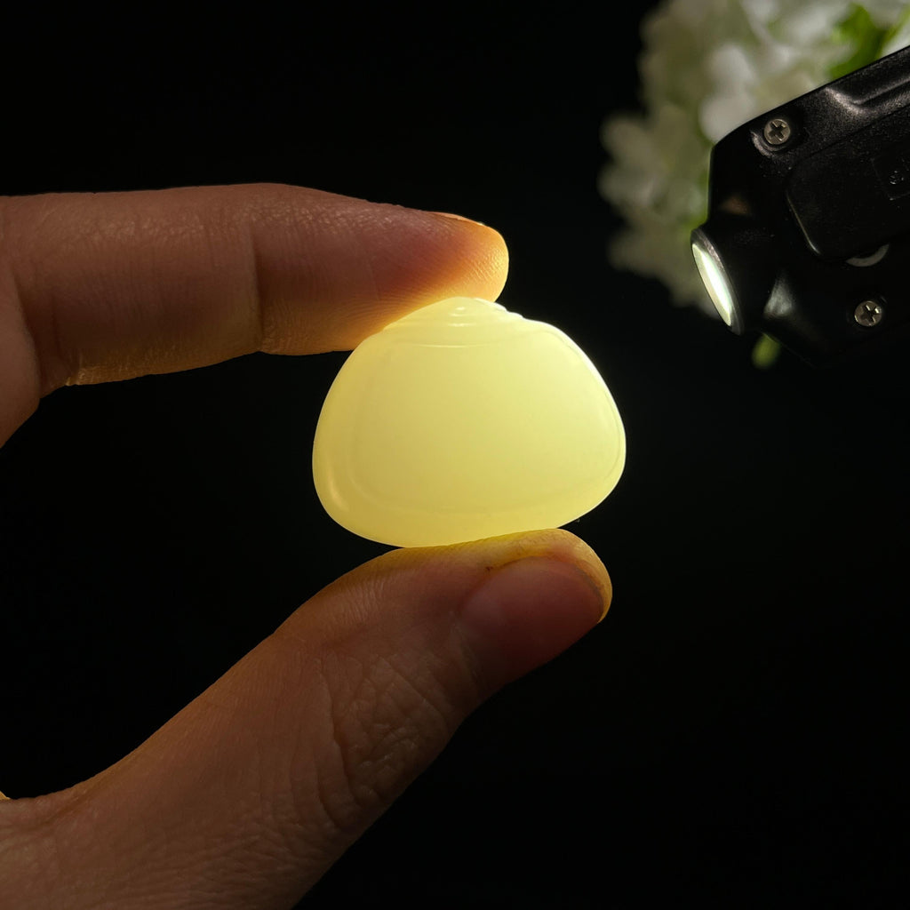 新疆天然和田玉羊脂白玉福袋挂件（yc349452）