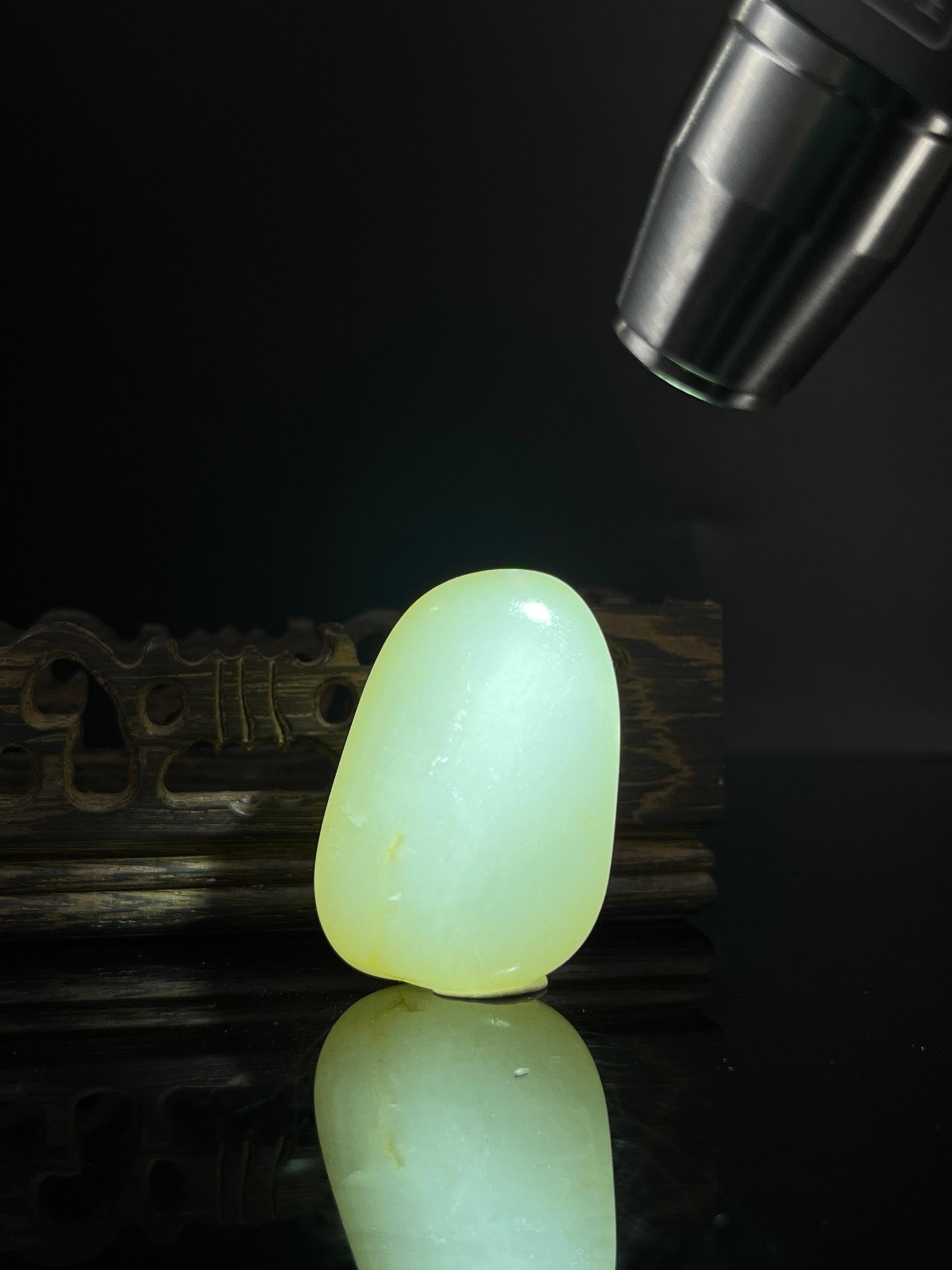 新疆和田白玉籽料原石挂件（yc240515）