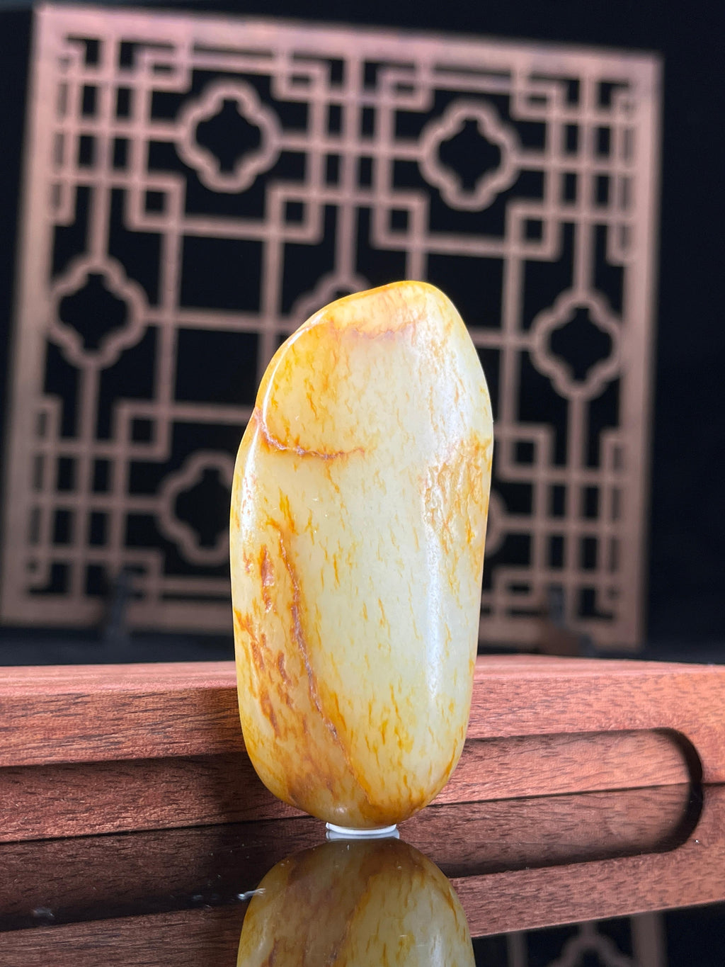 新疆和田玉白玉籽料原石洒金皮挂件11（yc234081）