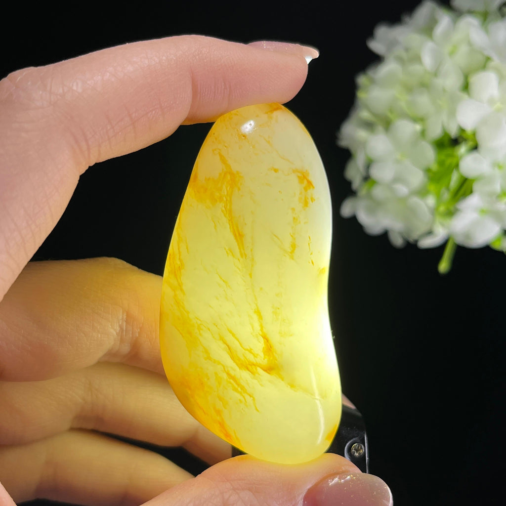 和田玉白玉“金风拂江”洒金皮籽料（yc353602）