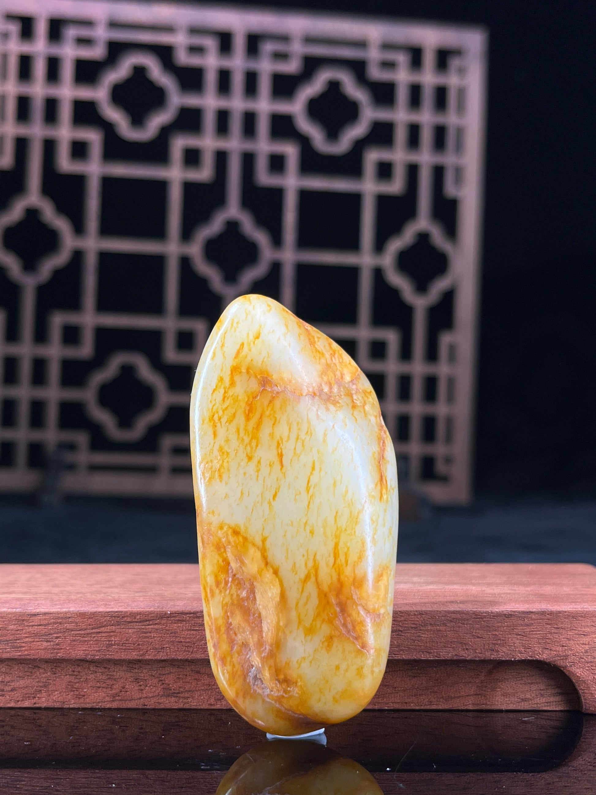 新疆和田玉白玉籽料原石洒金皮挂件11（yc234081）