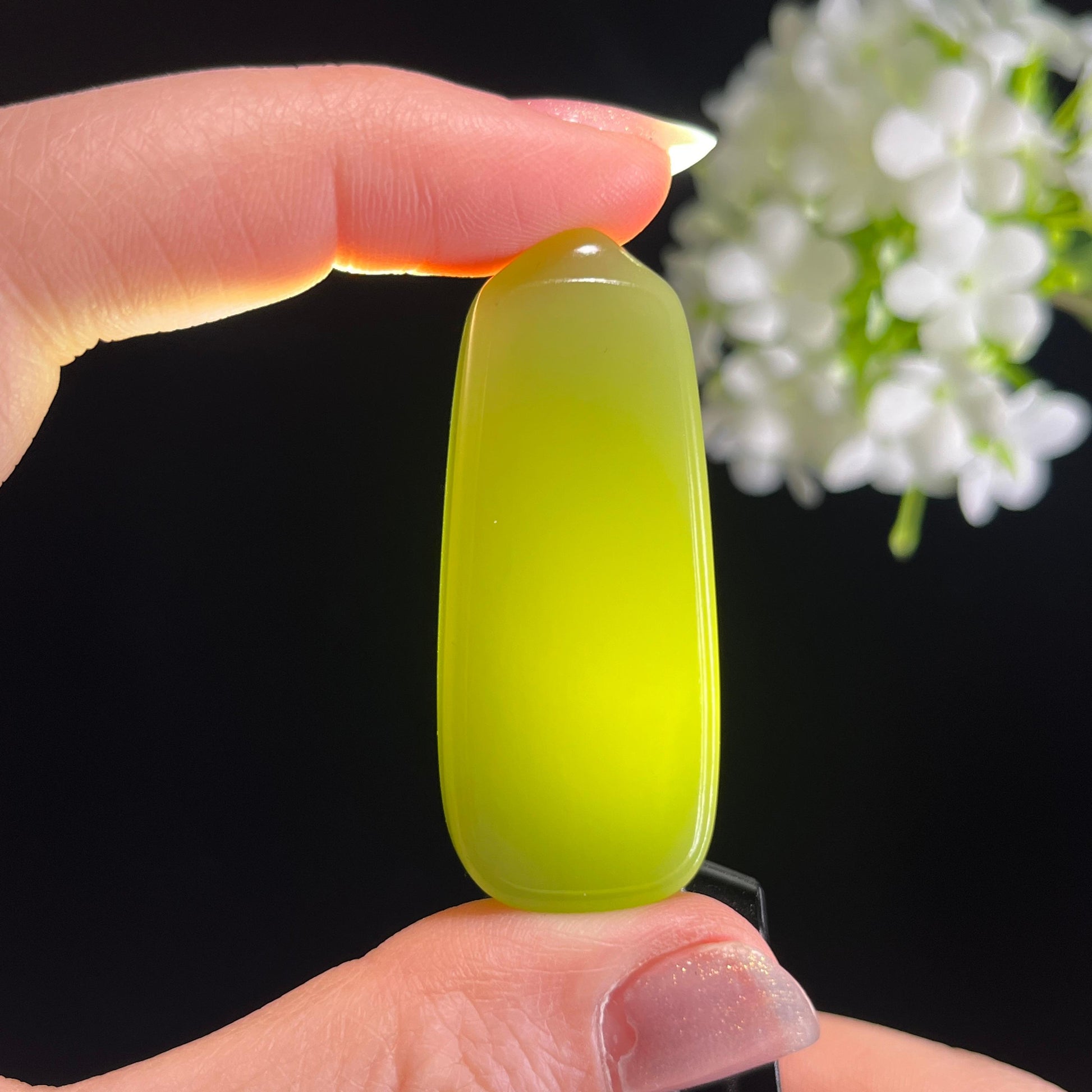 新疆天然和田玉“温润藏辉”青玉平安无事牌（yc328468）