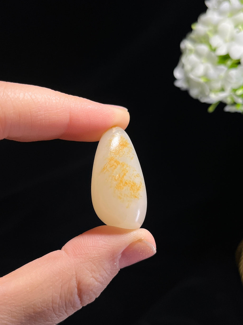 和田玉白玉洒金皮籽料原石（yc264599）