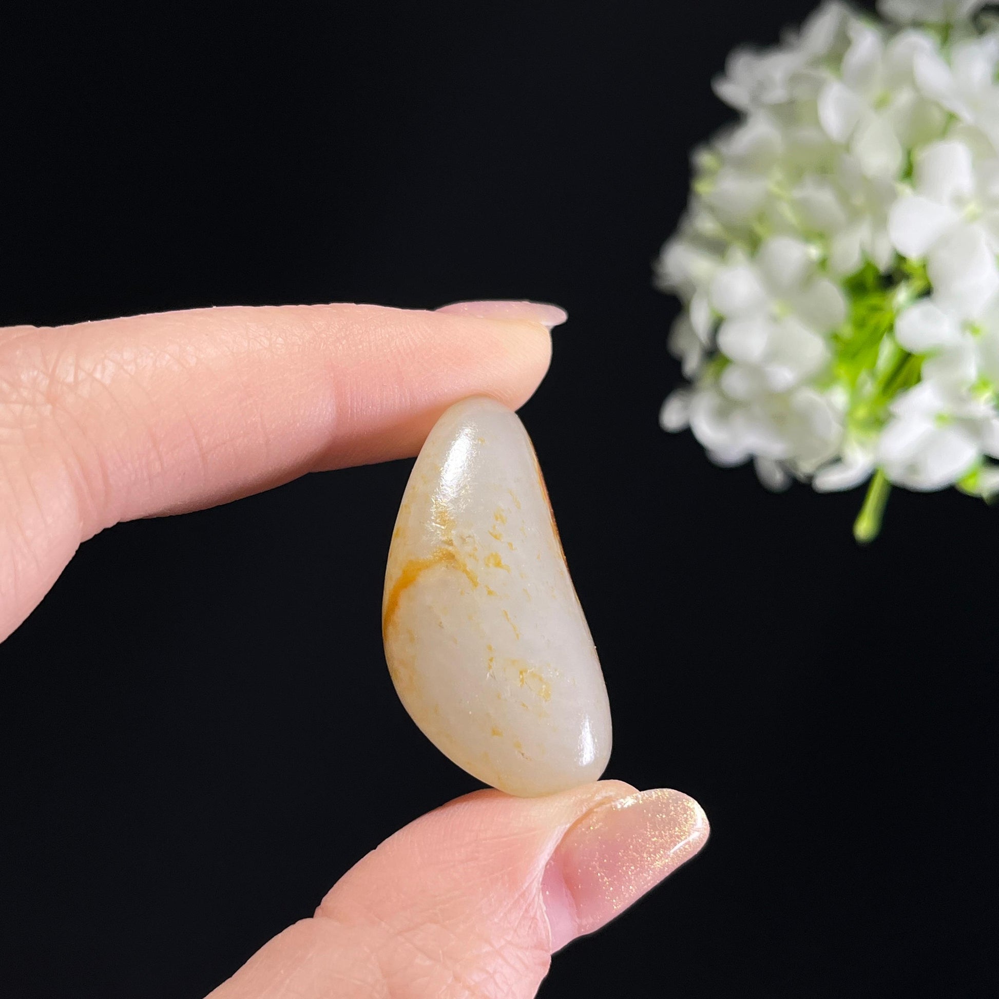 和田玉白玉“丹枫墨玉”黑红皮洒金皮籽料（yc353584）