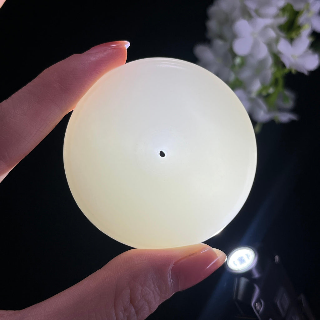 和田玉“环纳千祥”羊脂白玉平安扣（yc349502）