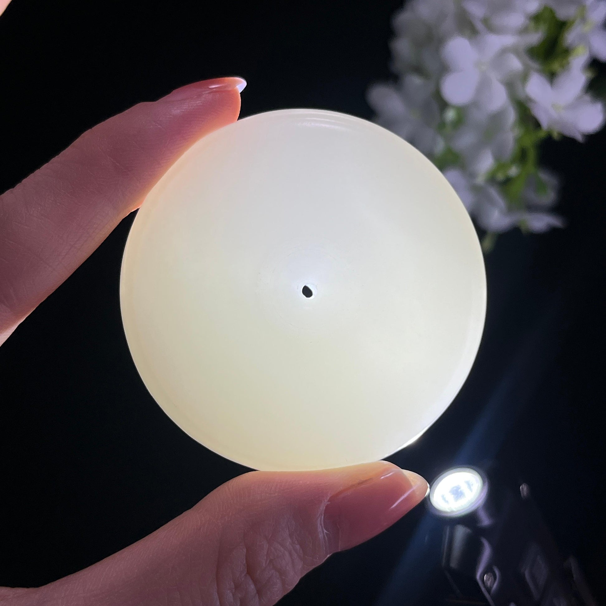 和田玉“环纳千祥”羊脂白玉平安扣（yc349502）