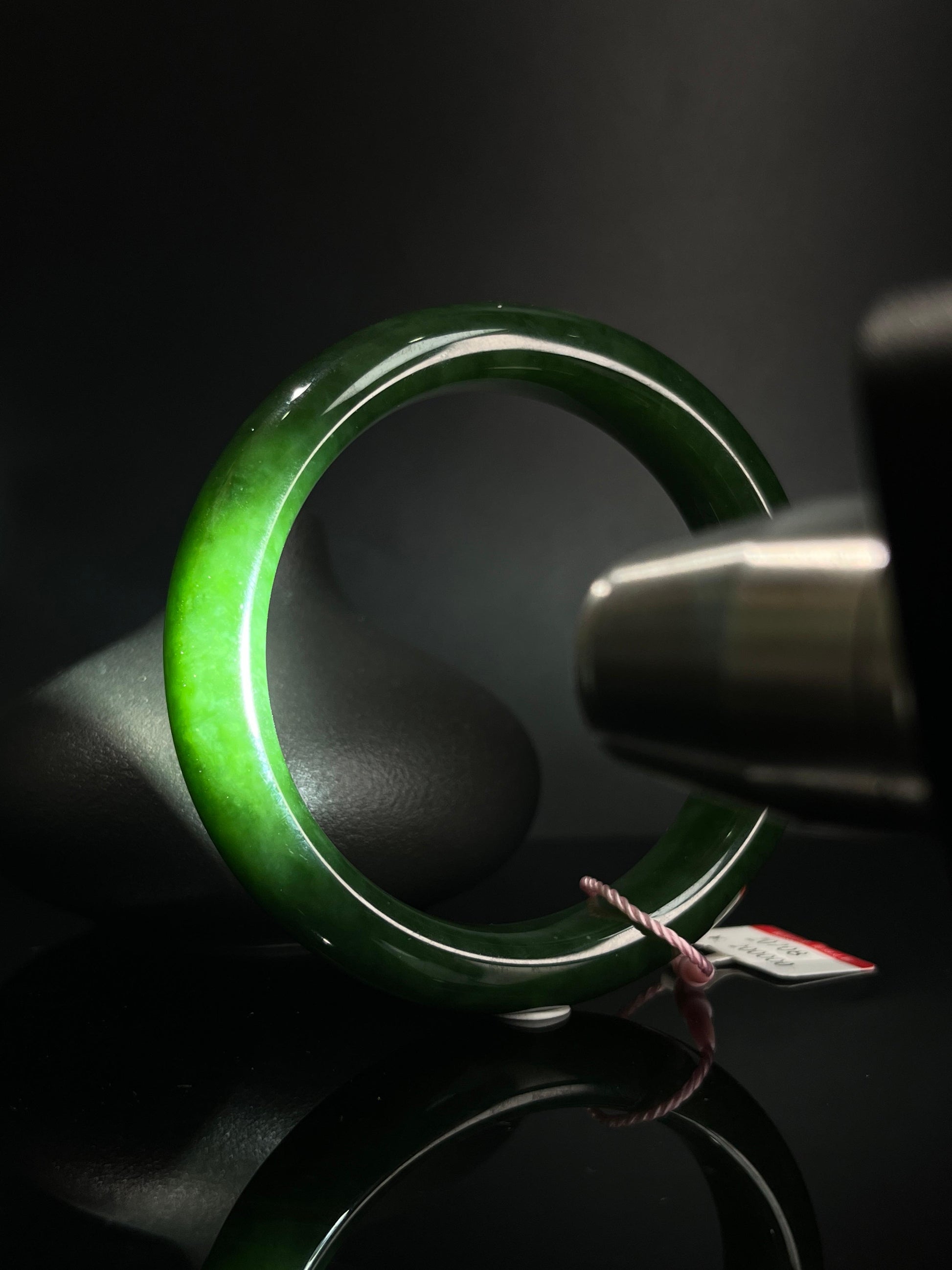 和田玉碧玉手镯（卡61）（yc242061）