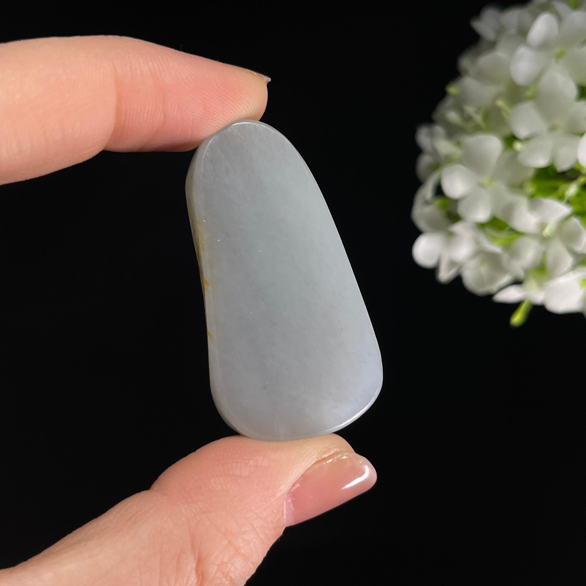 和田玉青花料洒金皮“轻舟过万重”籽料雕刻挂件（yc284639）