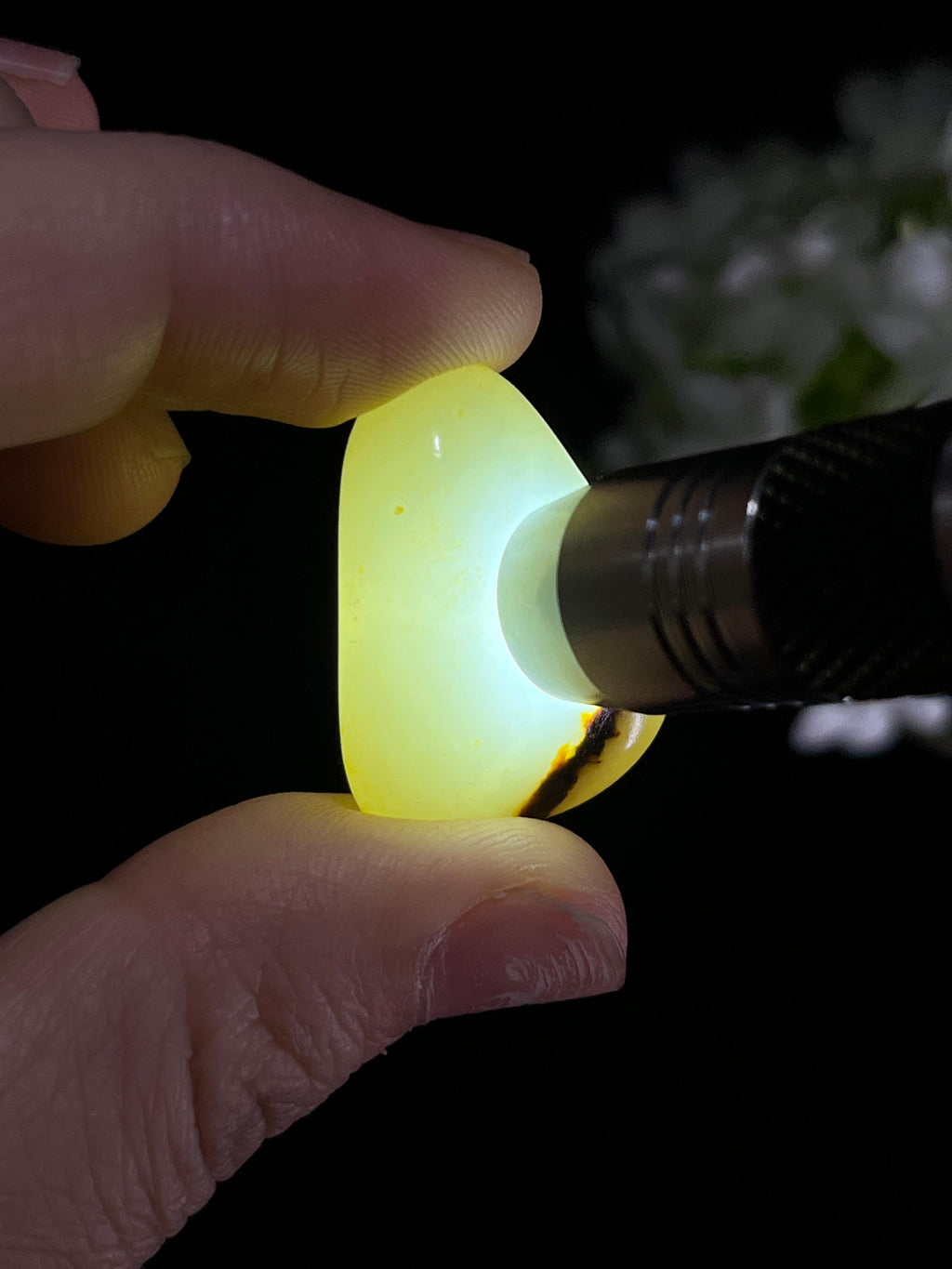 和田玉黑皮青白玉籽料原石（yc249843）