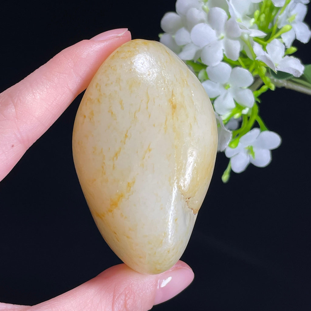 和田玉暖白种“金镂玉衣”洒金皮籽料（yc330380）