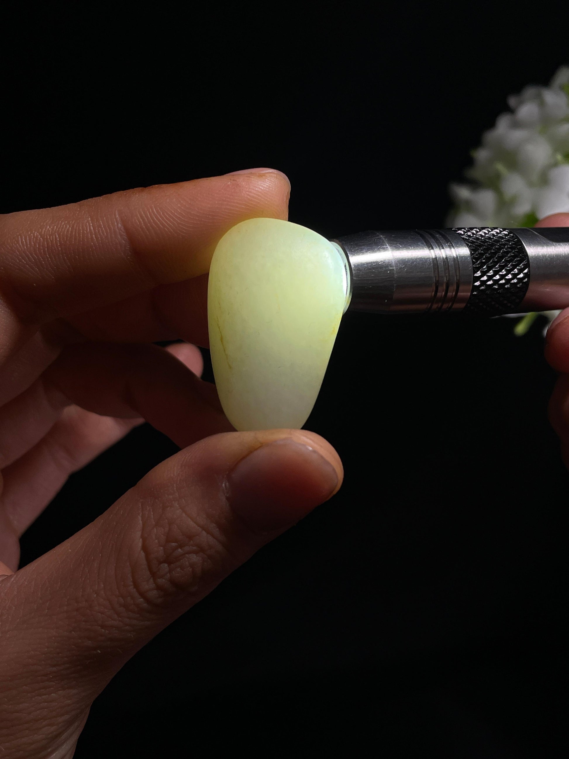 和田玉光白籽籽料原石（yc264636）