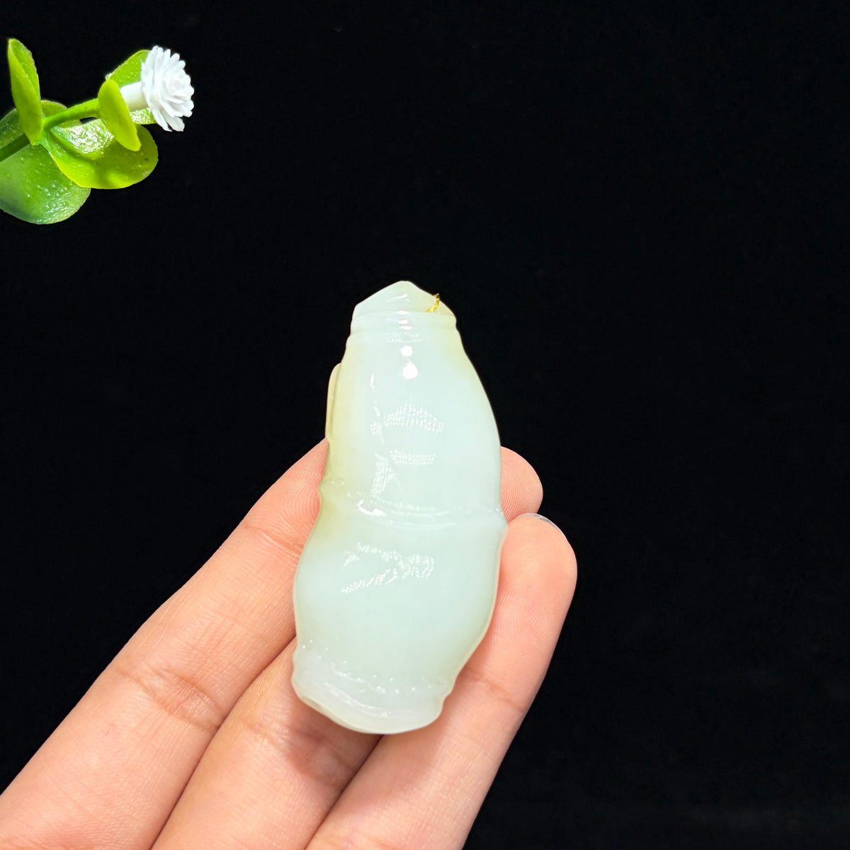和田山料糖白玉竹节挂件（yc762890）
