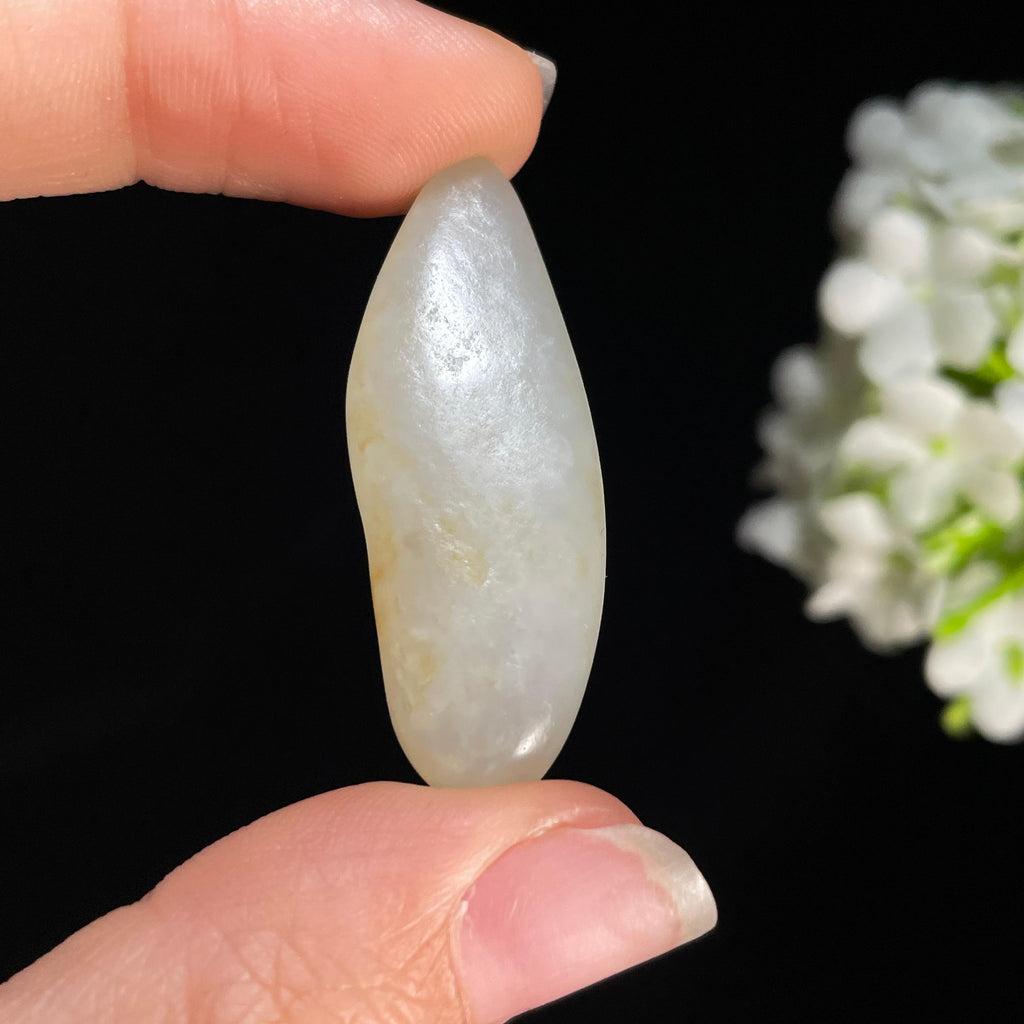 新疆天然和田玉青白玉淡洒金皮籽料（yc414996）