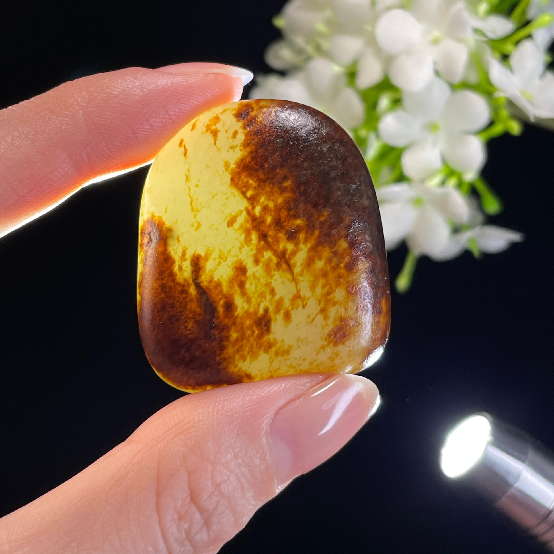 和田玉白玉聚黑红皮籽料（yc338847）