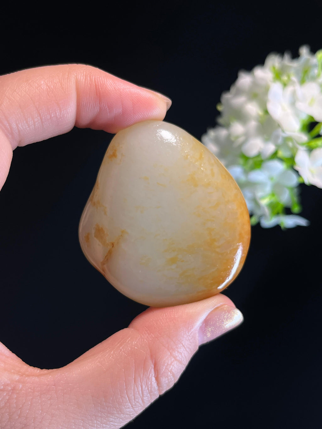新疆天然和田玉洒金皮籽料原石（yc274571）