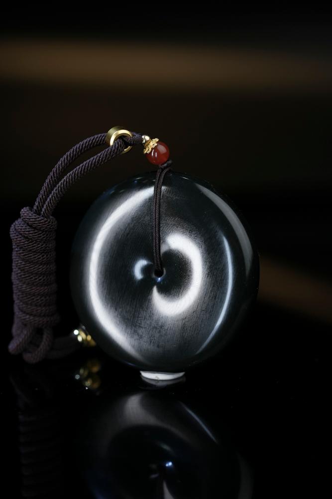 和田玉塔青平安扣（yc248318）