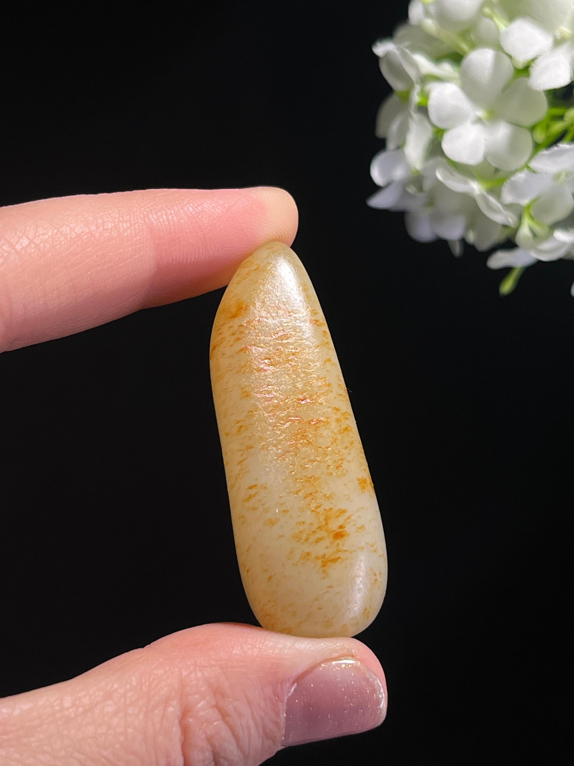 和田玉收藏级白玉洒金皮籽料原石（yc262735）