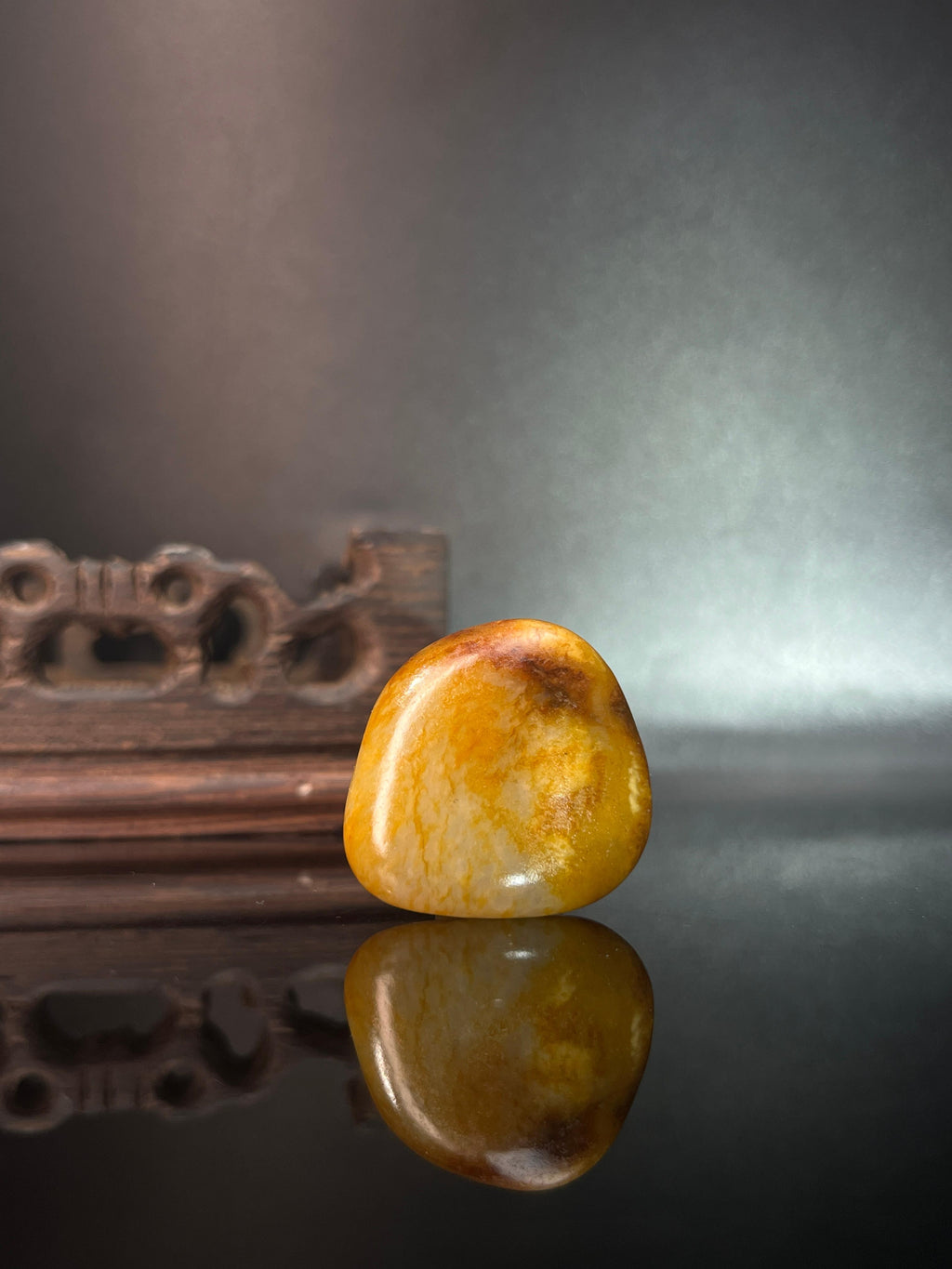 新疆和田玉籽料原石金包银挂件（yc236580）