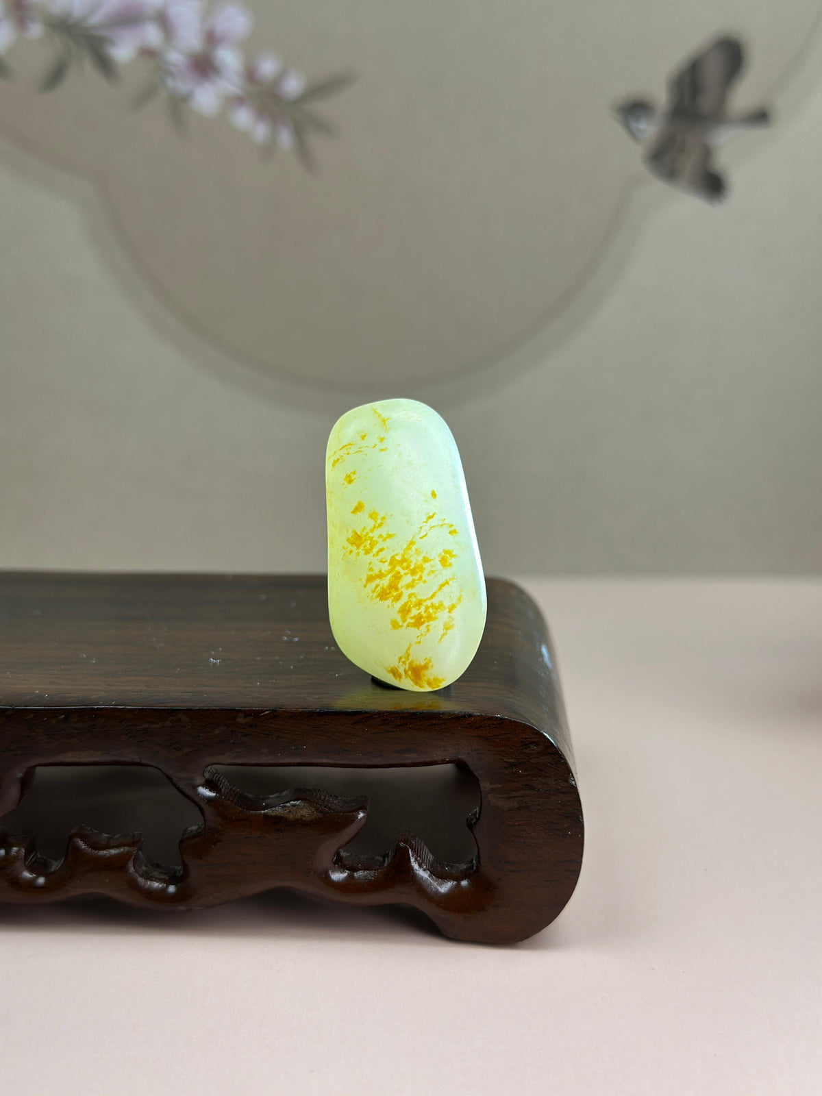 珍品新疆和田玉洒金皮白玉籽料（yc780106）