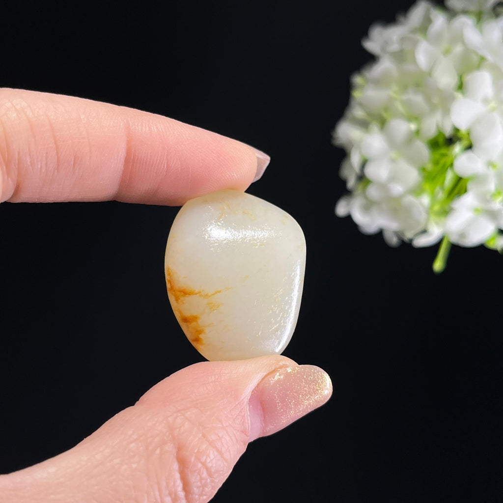 和田玉白玉“金尘秋光”洒金皮籽料（yc353600）