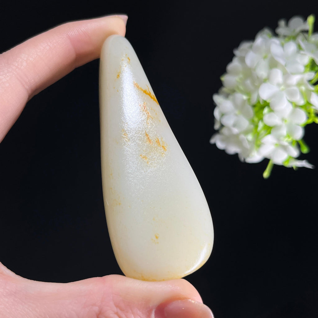 和田玉白玉“枫落江冷”黑红皮籽料（yc350673）