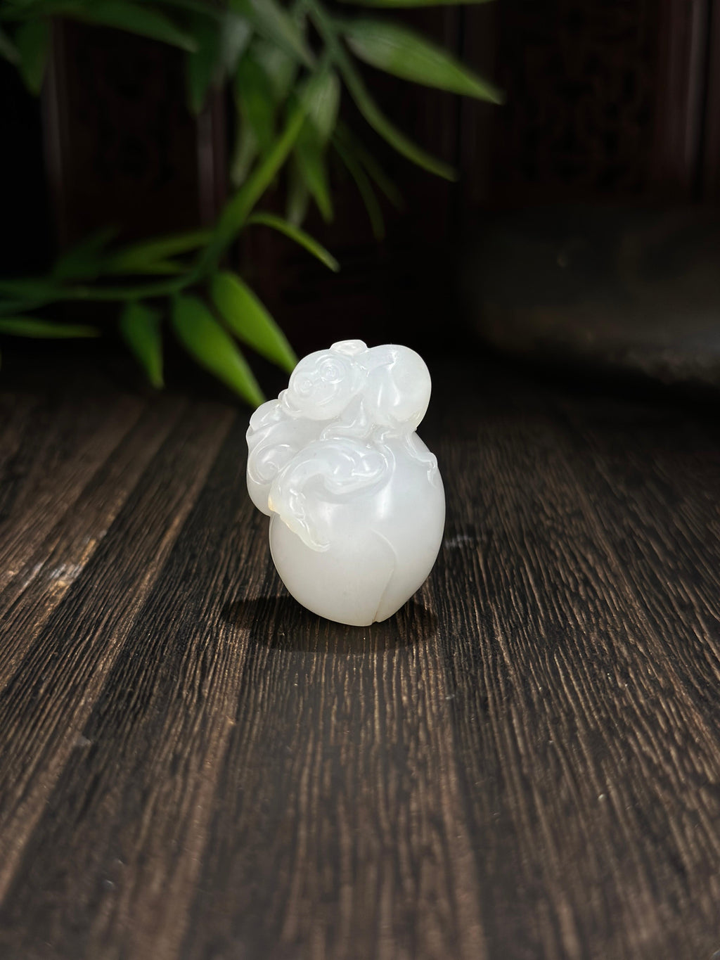 新疆和田玉精品白玉籽料灵猴献瑞挂件（yc712178）