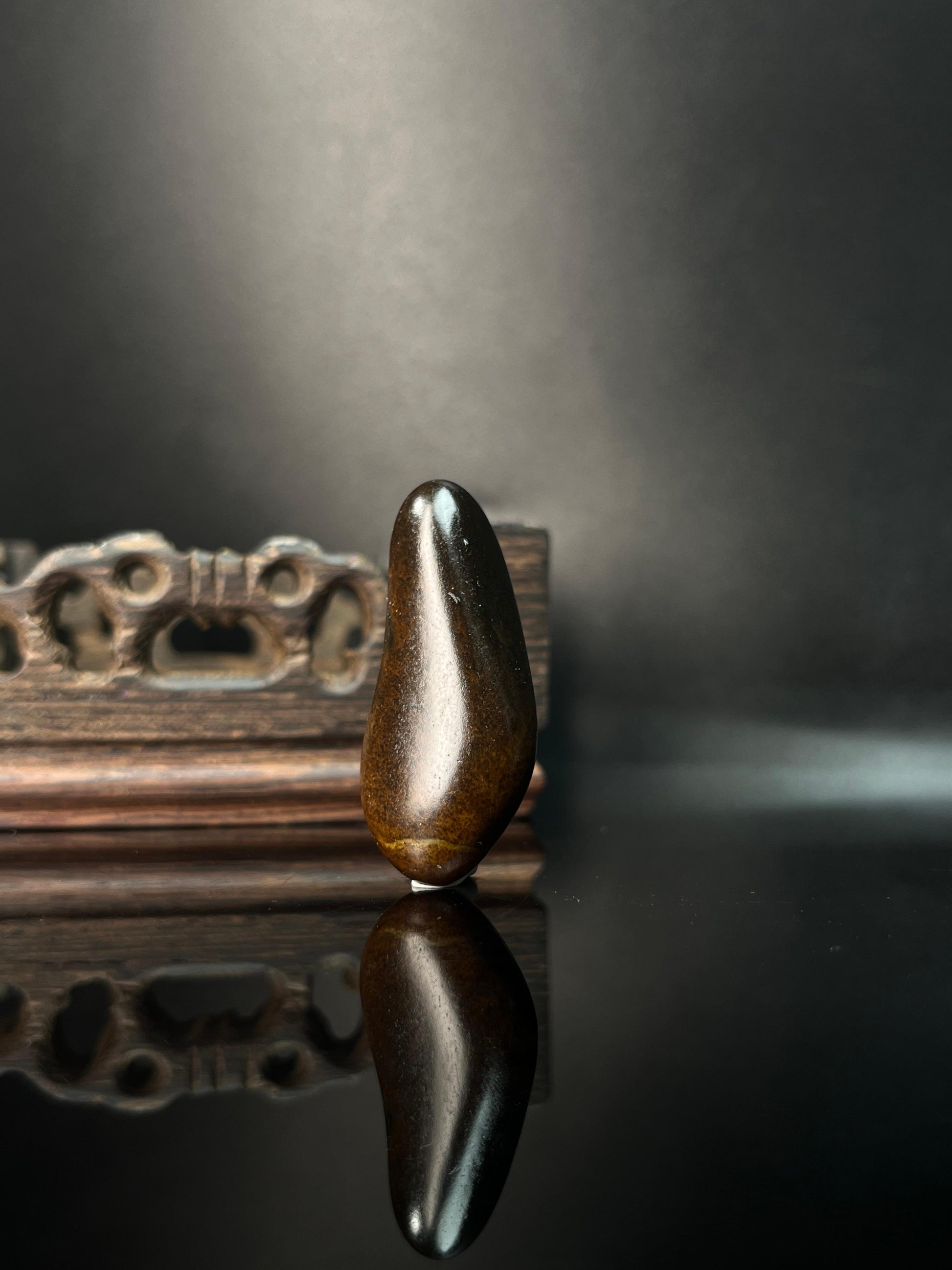 新疆和田玉籽料原石黄沁吊坠（yc236552）