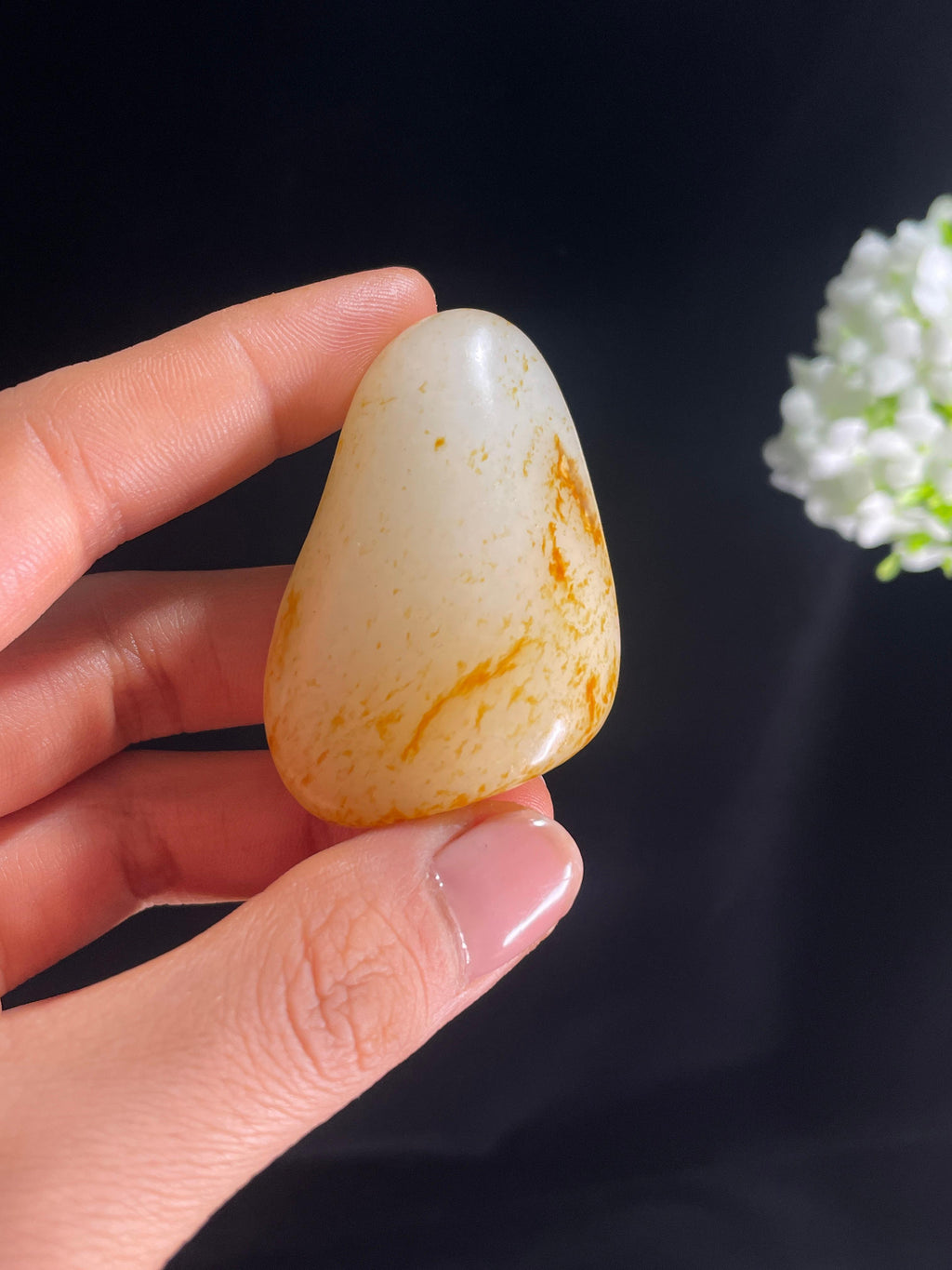 新疆天然和田玉籽料原石洒金皮挂件2（yc266506）