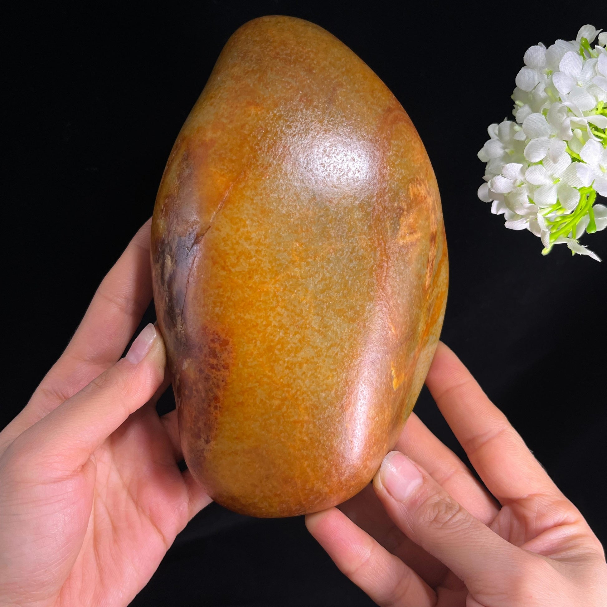 和田玉洒红皮籽料（yc283539）