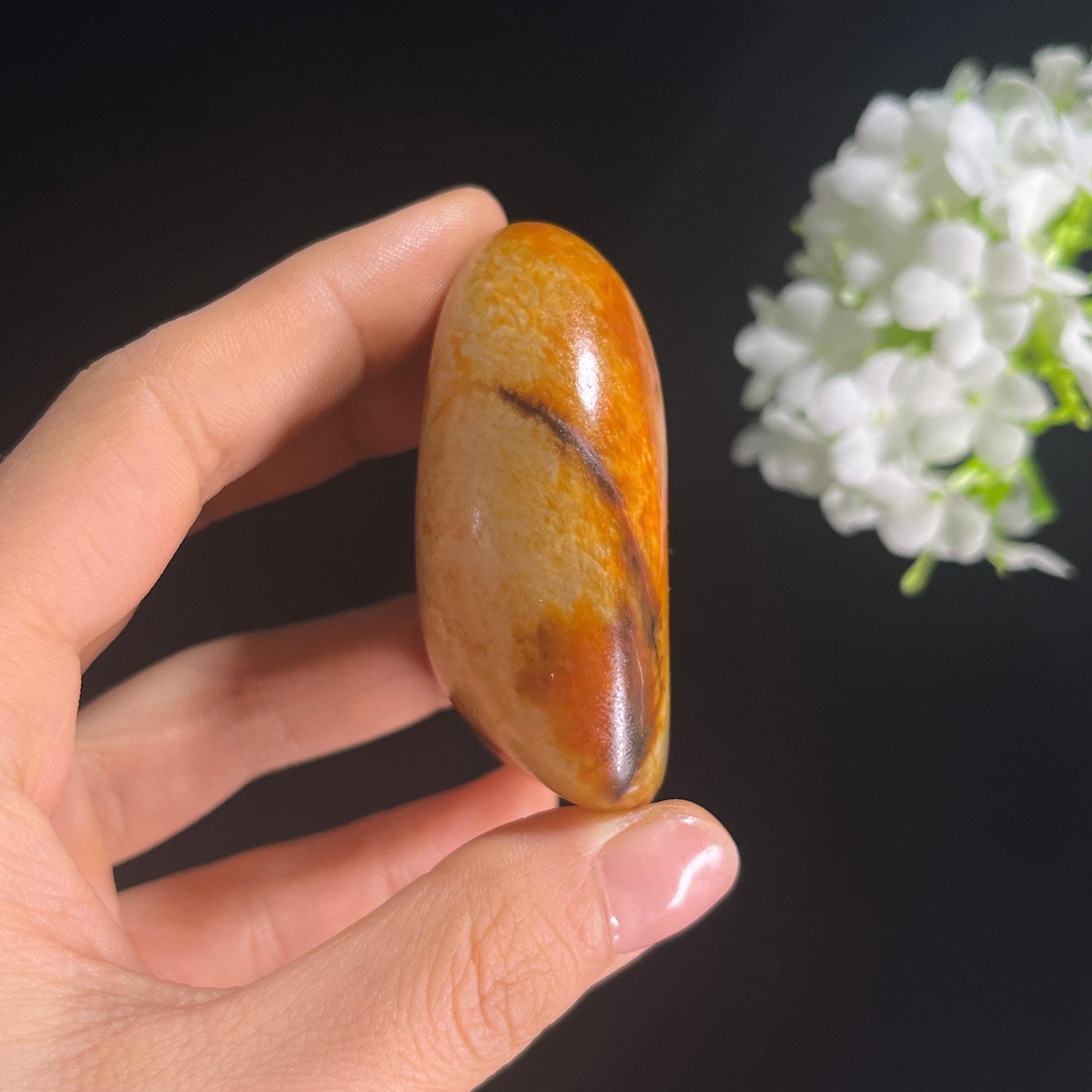和田白玉黄沁皮金包银“金衣抱玉”籽料原石（yc294872）