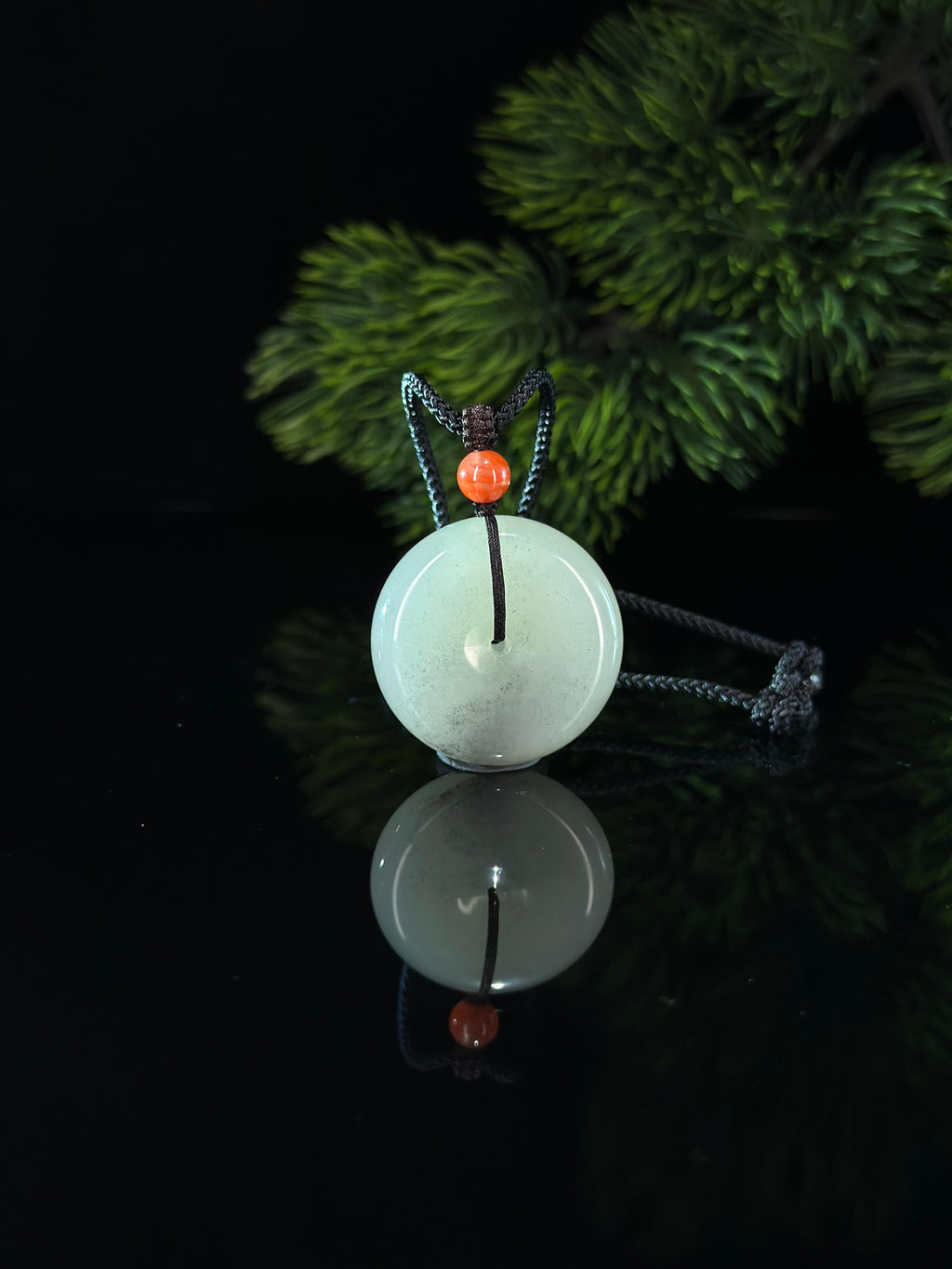 新疆和田玉精品于田料青花平安扣（yc695181）