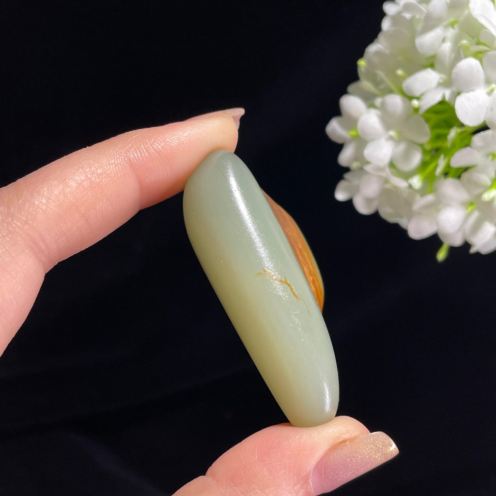 和田玉青玉“瀚海流沙”红皮籽料（yc370135）
